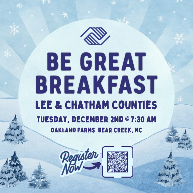 Be Great Breakfast of Lee & Chatham Counties